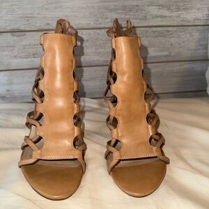 Women's Tan Open-Toe Sandals